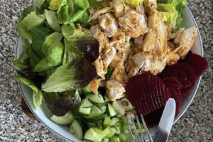 Spicy Chicken & Beetroot Salad