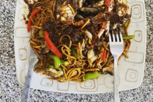 Veggie Noodles & Seafood
